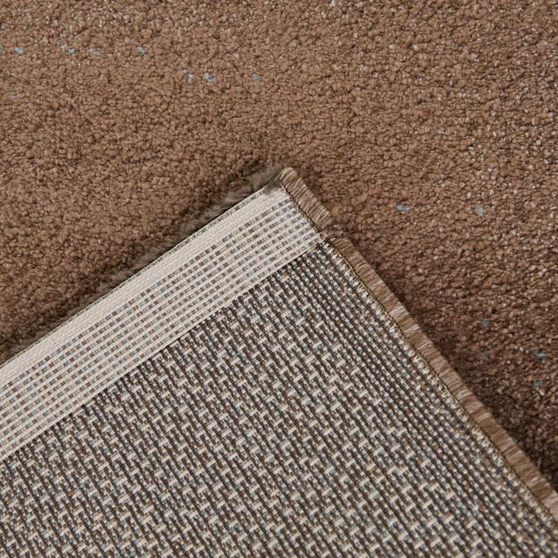 Turesson Brown Abstract Modern Area Rug, Rectangle 7'10" x 10'