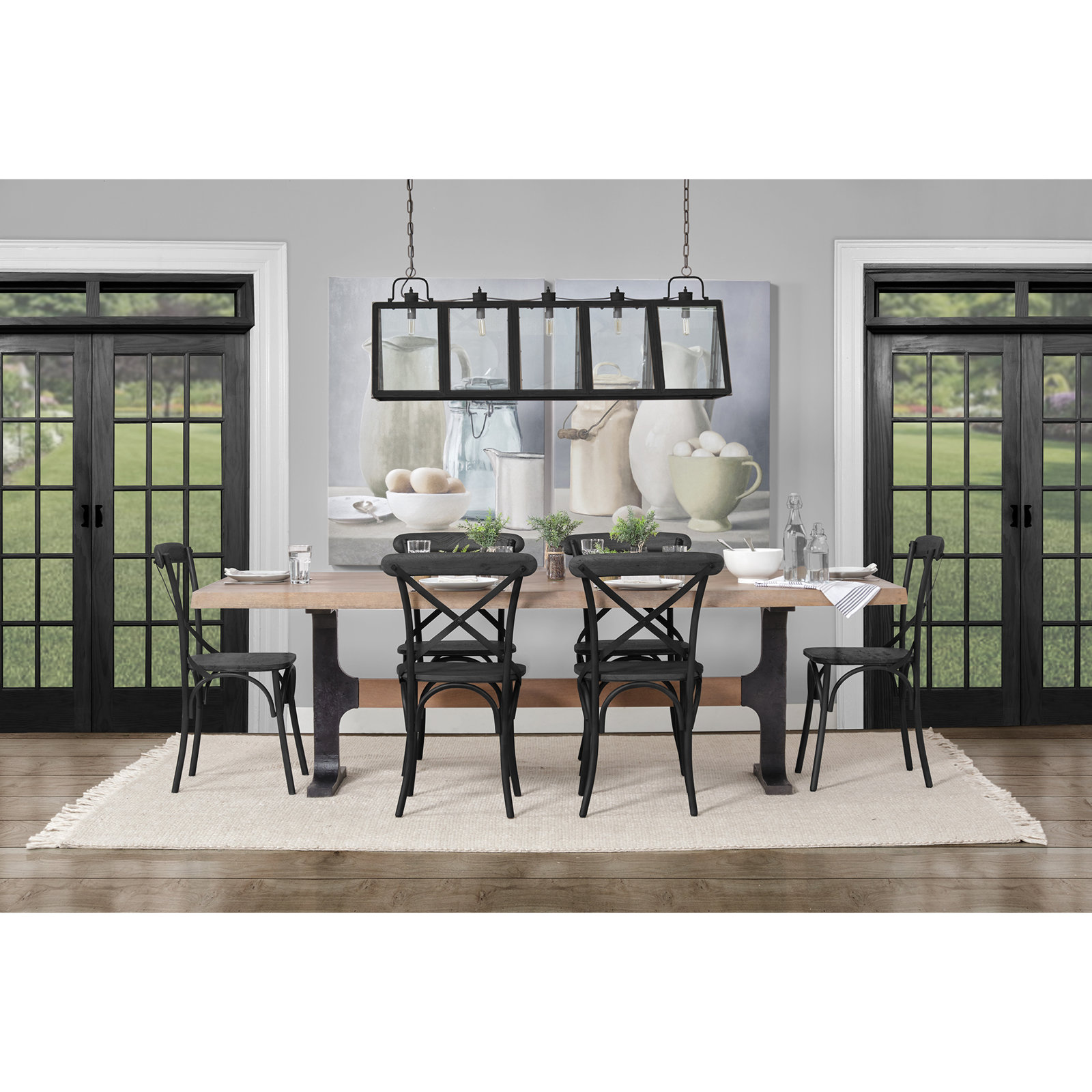 Janae 95'' Dining Table, Brown