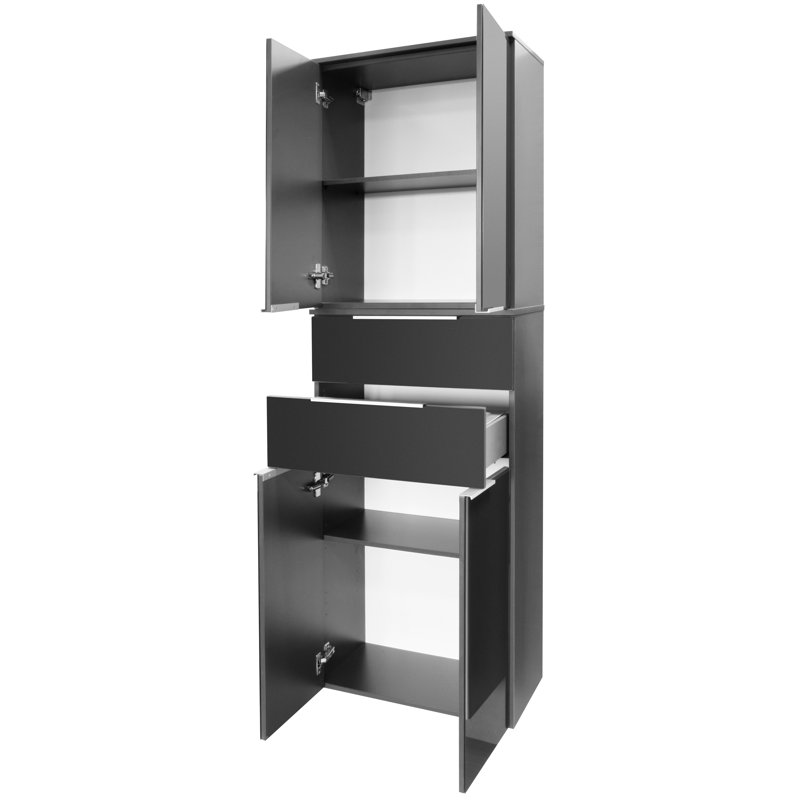 Kara Bathroom Storage, Charcoal
