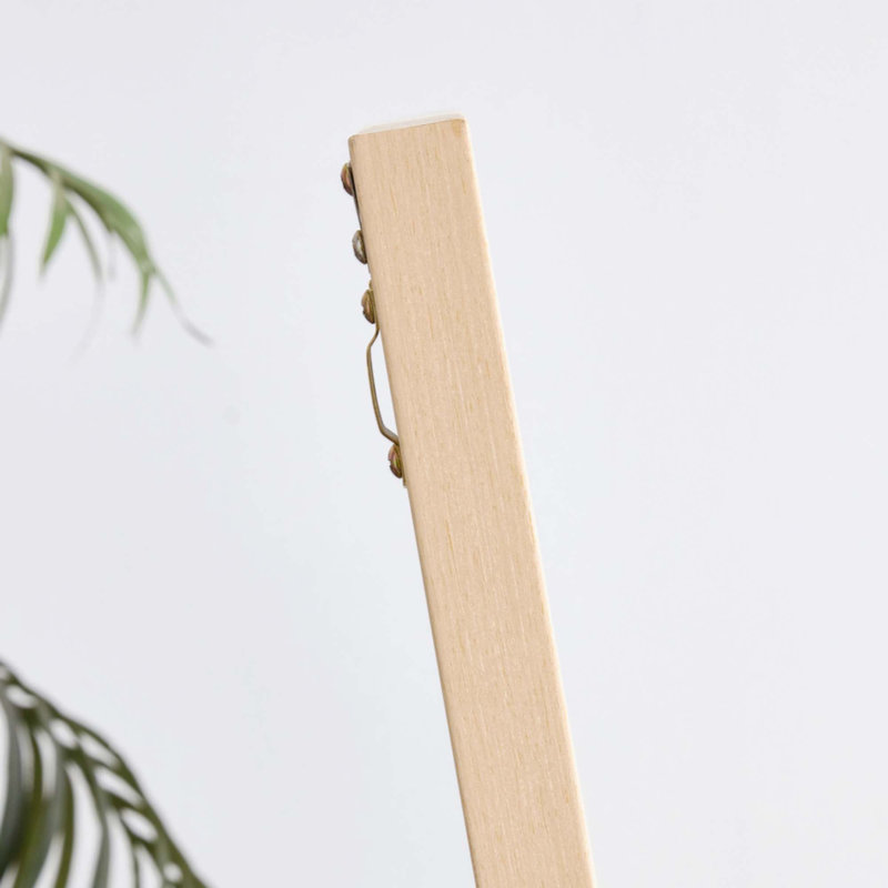 Miroir Quinnisha, H 60 po x l 17 po, Chêne clair, Bois massif