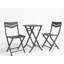 Space-Saving 3-Piece Folding Metal Bistro Set – Outdoor Patio Table and 2 Chairs – Weather-Resistant, Portable, Compact for Balcony, Garden, Apartment – Pink-1153967755-1153967795