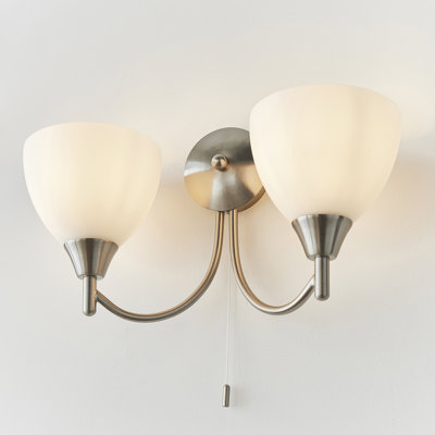 Barium Steel Armed Sconce