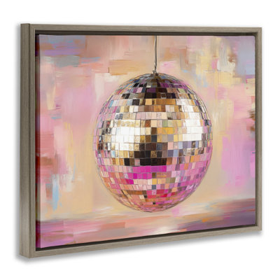 Cadre flottant miroitant boule disco, design par Nini Art