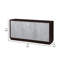 Console à 3 portes Geranio en argent métallique et noyer