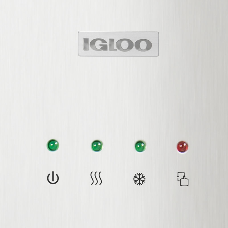 Igloo Free Standing Bottom Loading Electric Water Dispenser, Stainless Steel