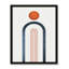 «Maguire Minimalist Midcentury Orange Navy I» par Floater, reproduction d'art sur toile-86579093-86579094