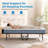 31" Portable Rollaway Bed With 5 Inch Memory Foam Mattress for Guest Use-187446621