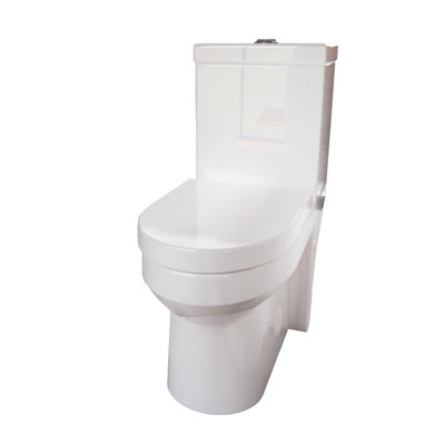 Toilette simple à chasse double 1,1 / 1,6 GPF allongée et à hauteur de plancher fixée au sol Toilette compacte Petite toilette
