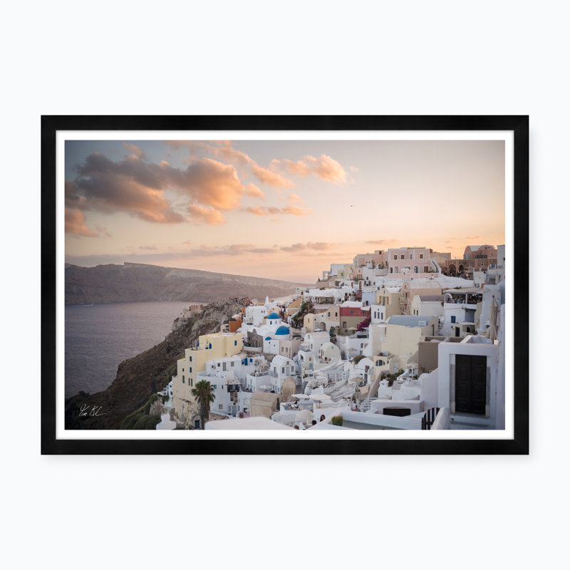 Oia Sunset Coastline Vi by Tim Klein