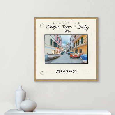 Cinque Terre, Italy - Manarola Print by Danita Delmont