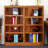 Backacre Double Wide Wood Bookcase, 8 Bookshelf,  48 inch Tall Storage and Display Bookshelf for Home Office and Living Room-16394636-123131066