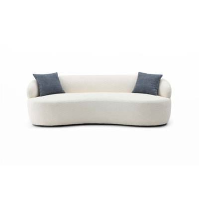 Mid Century Modern Curved Sofa by Hokku Designs