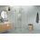 Halo 38 in. x 48 in. x 78 in. 90-degree Fully Frameless Glass Hinged Shower Enclosure