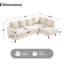 Canapé modulaire en L 95 po-605288890