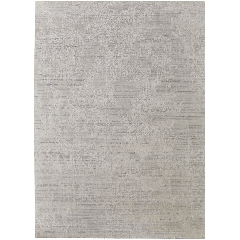 Eastfield Wool Abstract Area Rug in Ivory, Rectangle 8' x 10'