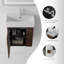Meuble-lavabo flottant 21,6 po avec lavabo, porte à fermeture en douceur, lavabo en céramique, contreplaqué-133265733