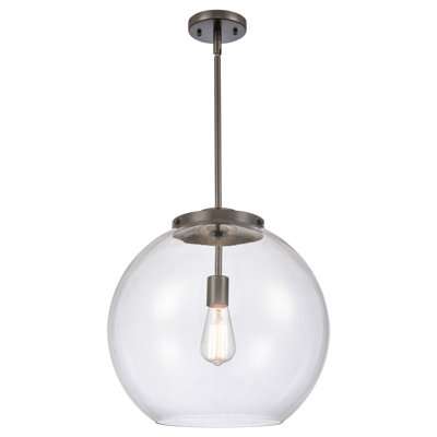 Ballston - Ellington - 1 Light Stem Hung Pendant - LED Bulb - Brushed Brass Finish - Matte White Shade