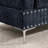 102" L-Shaped 4-Seat Chenille Sectional Sofa with Chaise & Storage Ottoman,  Metal Legs with Copper Nail Trim-238295771