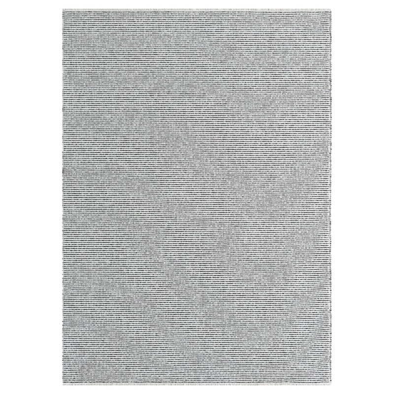 Two Tone Fringed Area Rug, Rectangle 4' x 5'