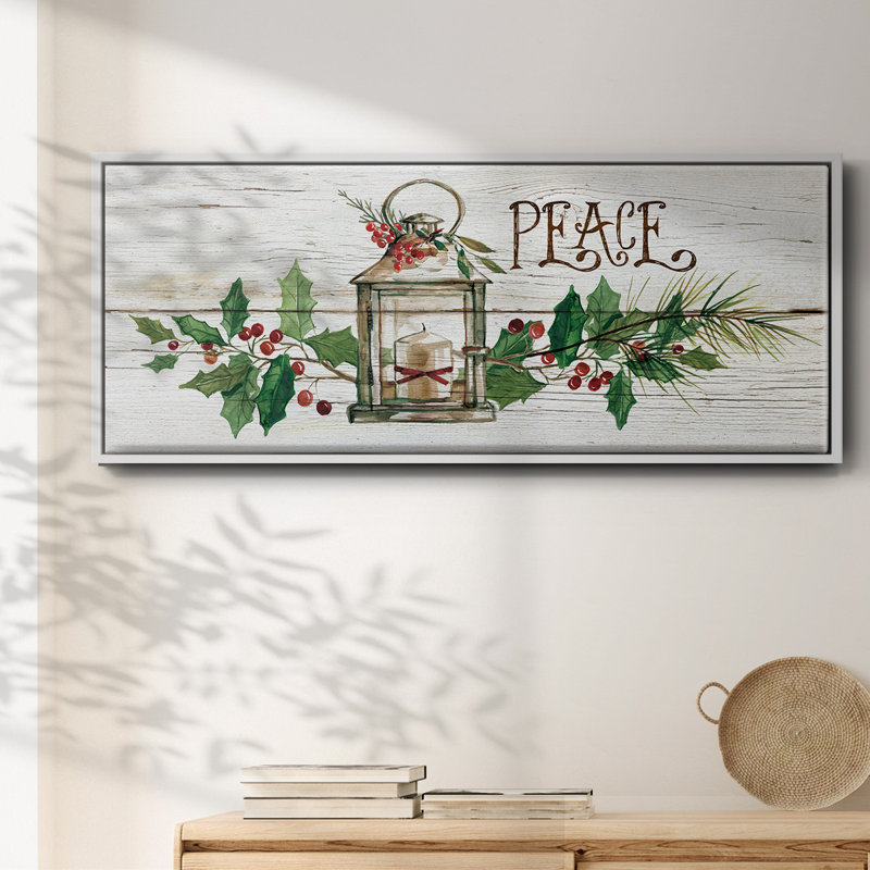 Rustic Peace - toile encadrée, H 20 po x l 50 po