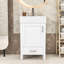 Meuble-lavabo peu encombrant avec lavabo, fermeture en douceur et structure en bois-1557474647