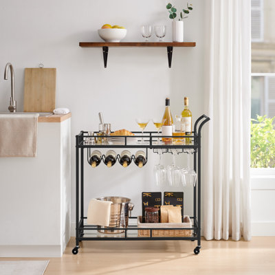 2 -tier Bar Cart by Everly Quinn