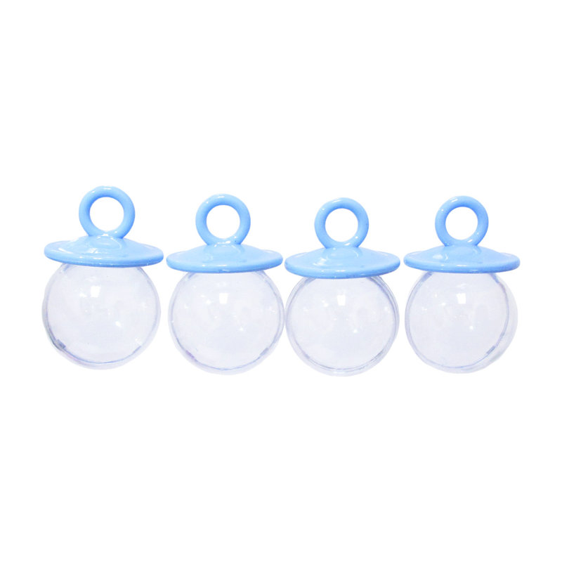 New Baby Party Favors, Bleu / Transparent