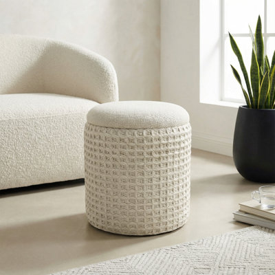 Repose-pieds rond avec rangement Modern