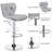 Elna Stylish Adjustable PU Leather Swivel Bar Stool Counter Height Bar Chairs with Large  Base-569791267