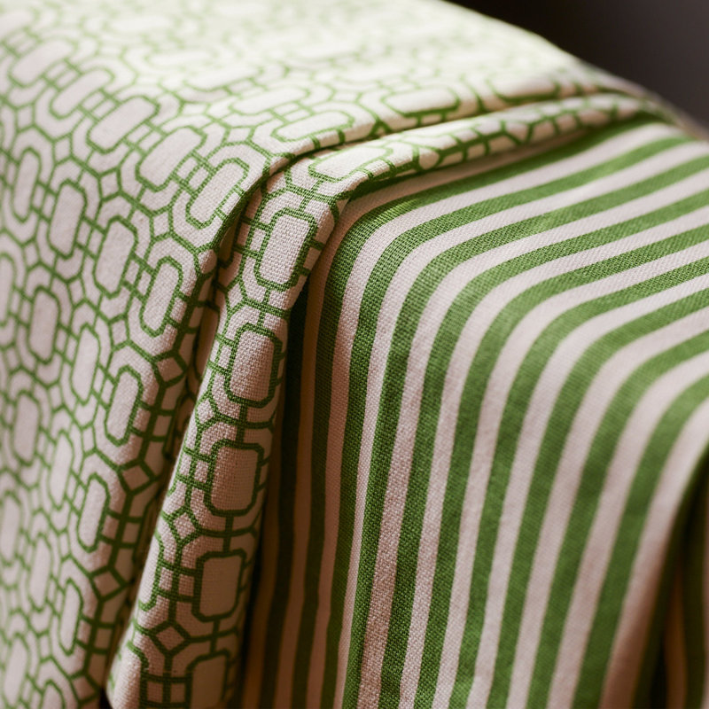 Newport Tea Towel, Green/White