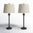 Lolley 26" Modern Metal Table Lamp with Knob Switch and Linen Shade-556004552