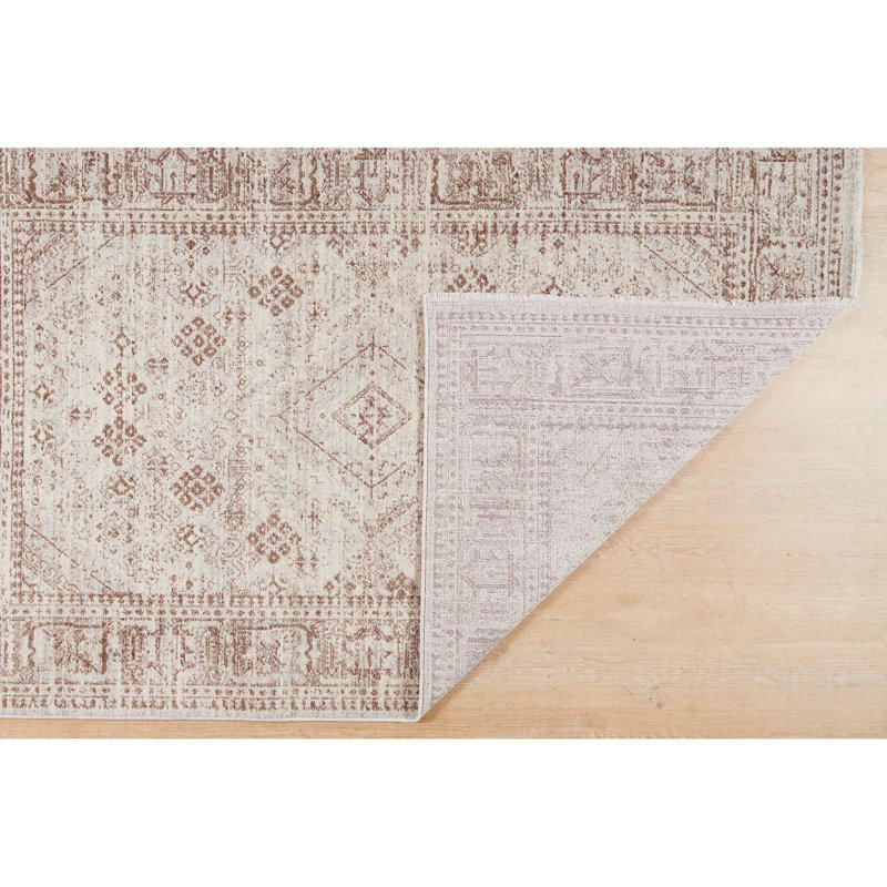Tapis à motif de diamants imperia Heirloom, Rectangle 5 pi x 7 pi 6 po