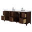 Palmilla 84" Freestanding Double Bathroom Vanity with Cultured Marble Top-1790439190-1790439188