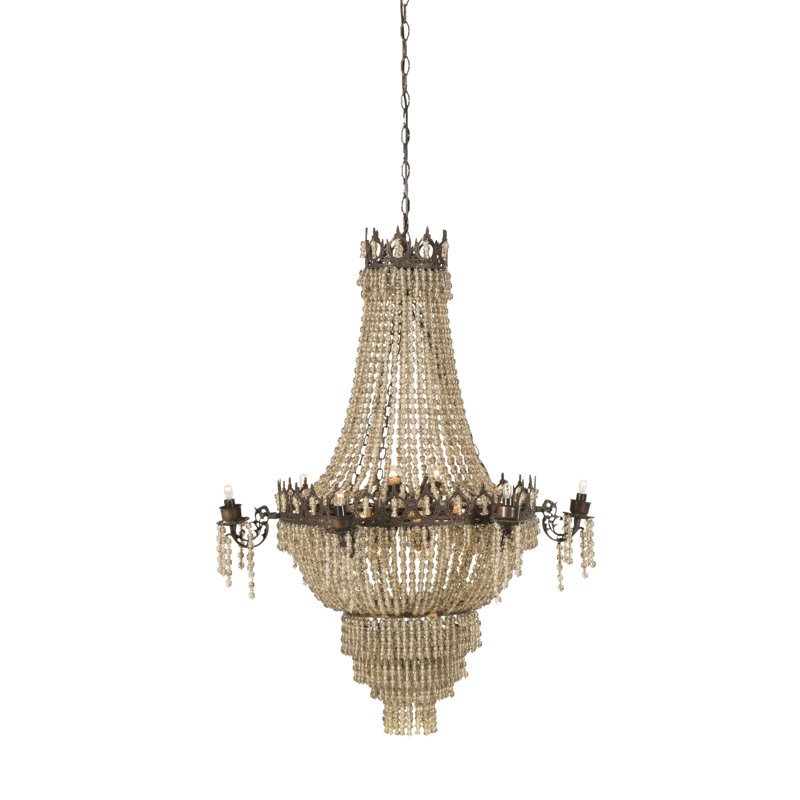 Nellcote 18 - Light Chandelier, White