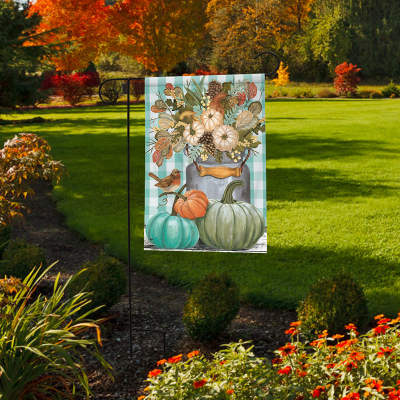 Pastel Pumpkins Garden Flag
