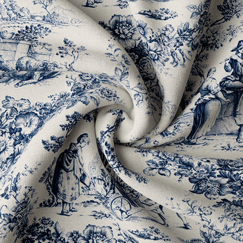Panneau de rideau simple obscurcissant avec passe-tringle 100% coton Provence, l 50 po x L 96 po