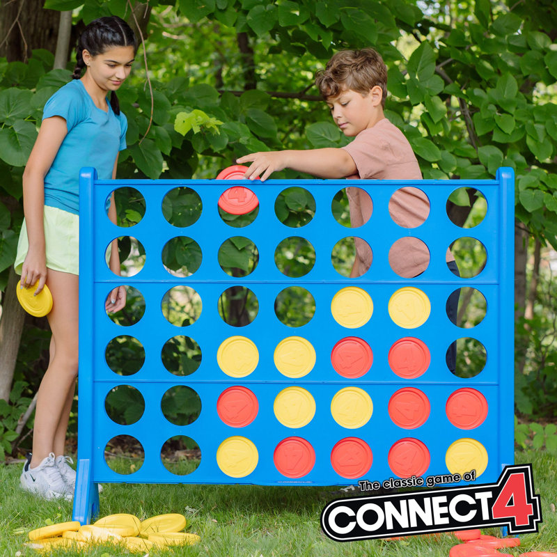 Giant Connect4: Hasbro's Original Connect4 Super-Sized - 46.5 inch All-Weather Official 4-in-a-Row