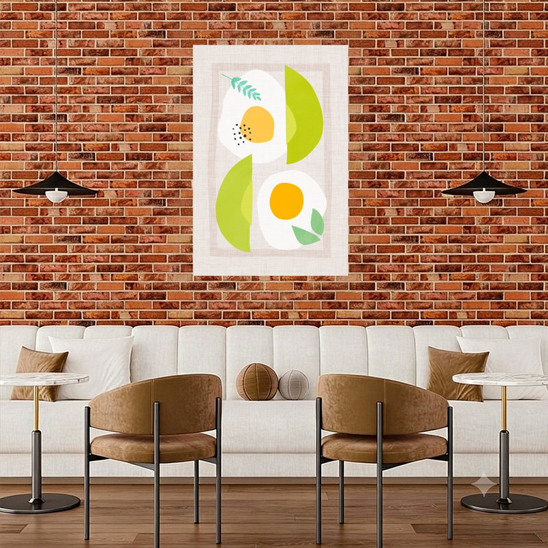 Impression d'art mural abstrait moderne moderne minimaliste, 48" H x 32" W