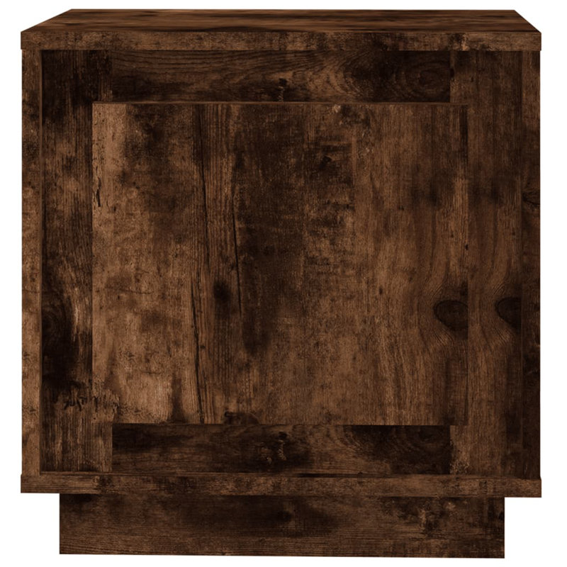 Shawntella 44cm W Manufactured Wood Bedside Table, Smoked Oak