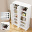 Grande armoire rectangulaire en bois avec porte à volets de 70,9 po de hauteur