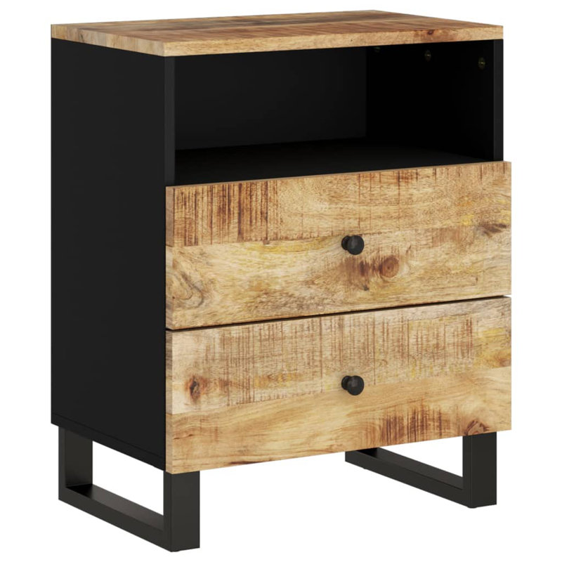 Nikos 50cm W Metal Bedside Table