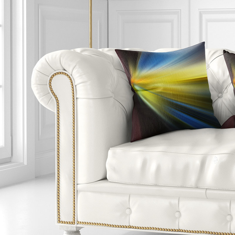  Coussin abstrait, 18 po x 18 po, Carré