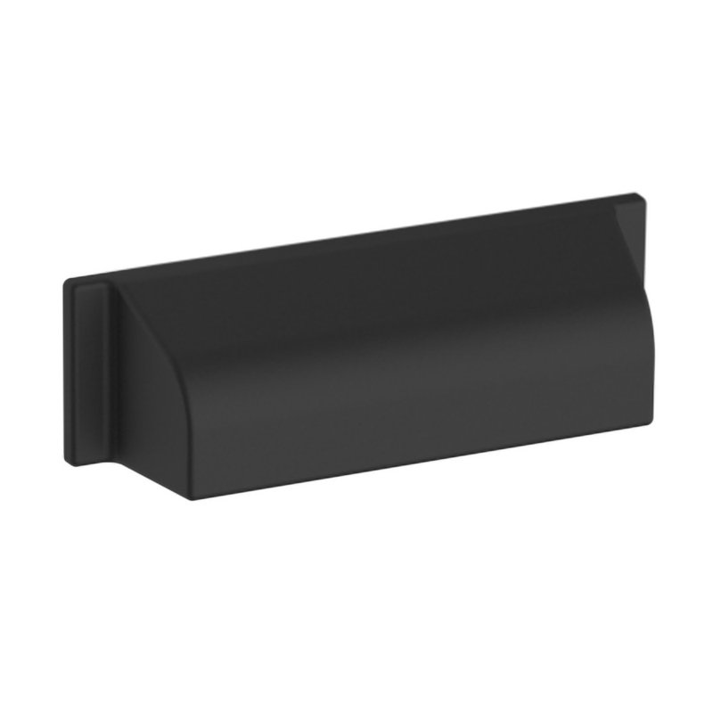 4421 Transitional Cup Pull, 4" CTC, Satin Black