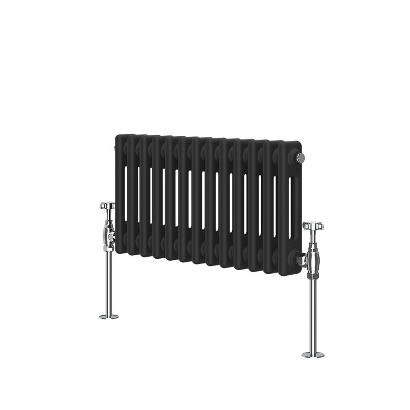 Peasely Horizontal Traditional Column Radiator, 30cm H x 60.5cm W x 7cm D