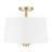 Billet 3-Light Convertible Pendant/Semi-Flush with Fabric Shades-100090068