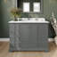 Ensemble de meuble-lavabo simple autoportant 48 po avec plateau en quartz Deborah-92725631-92725632-92725628