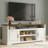 Farmhouse TV Stand For Tvs Up To 85'' With Storage Cabinets, Adjustable Shelves & Built-In Power Outlets, Entertainment Center For Living Room-582403796