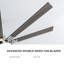 Ventilateur de plafond à 72 pales de 72 pouces avec 3 lumières à DEL à intensité variable et télécommande, moteur à courant continu réversible silencieux, fonction de lumière de mémoire, grand ventilateur de plafond intérieur extérieur pour maison de campagne, grande pièce, patio et abri de jardin-561163176