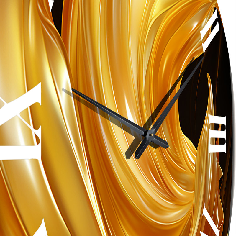 Horloge murale à encre liquide or, Grand