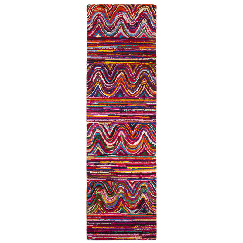 Anaheim Hand Tufted Cotton Rug, Runner 2'3" x 8'
